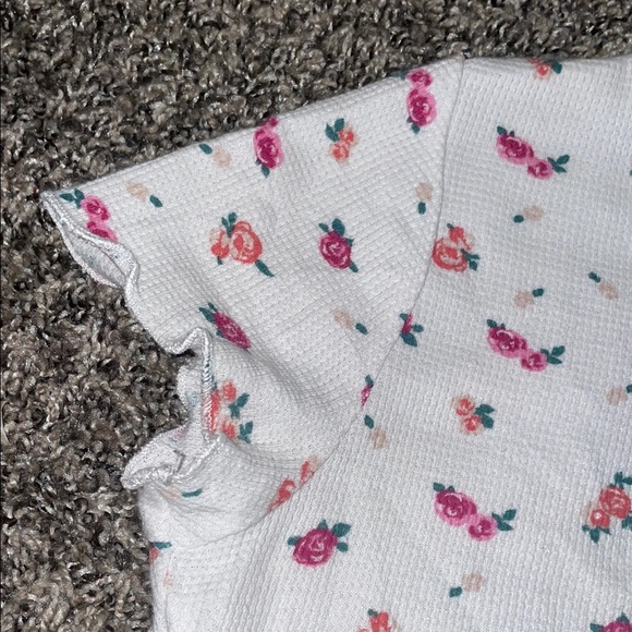 Wonder Nation White Floral Short Sleeve Tee - Picture 4 of 5